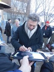 signing photo