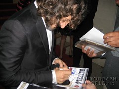 signing photo