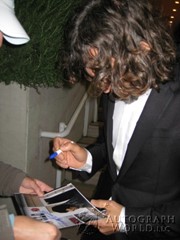 signing photo