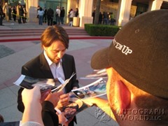 signing photo