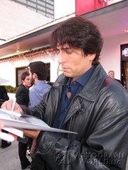 signing photo