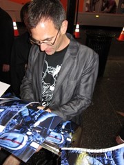 signing photo