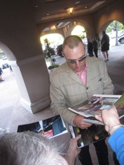 signing photo