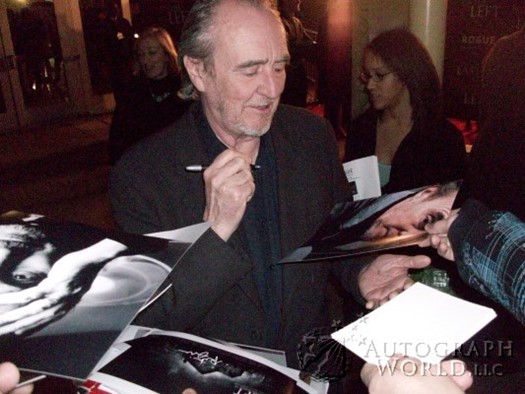 Wes Craven autograph