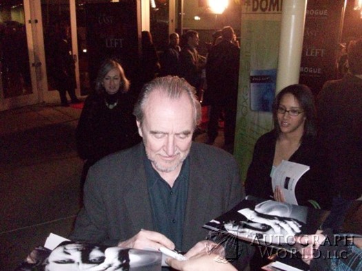Wes Craven autograph