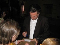 signing photo