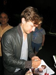 signing photo