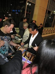 signing photo
