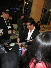 signing photo