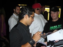signing photo