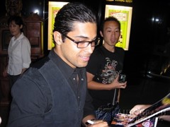 signing photo