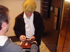 signing photo