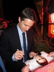 signing photo