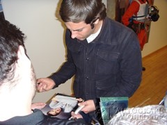 signing photo