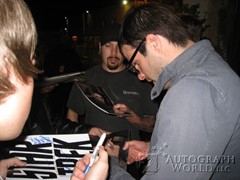 signing photo