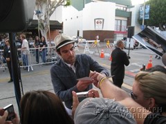 signing photo