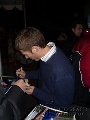 signing photo