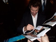 signing photo