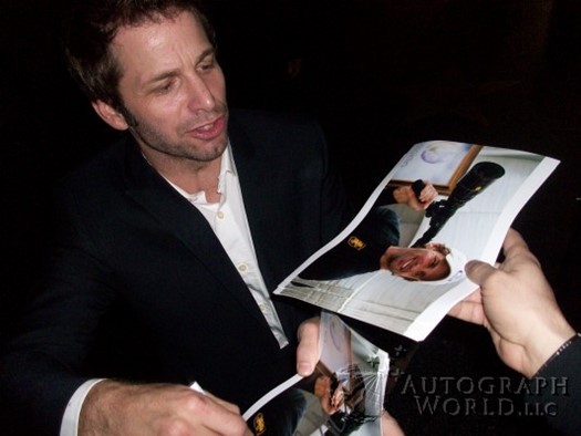 Zack Snyder autograph