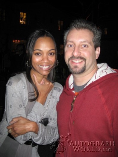 Zoe Saldana autograph