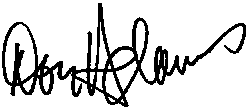 Don Adams autograph facsimile