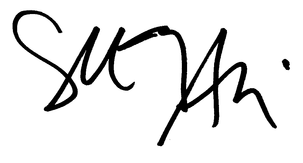 Suzy Amis autograph facsimile