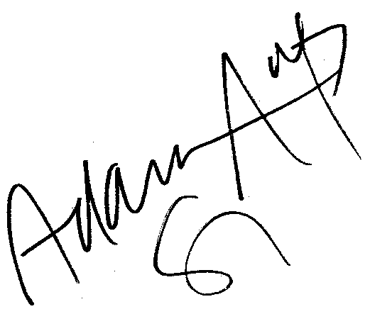 Adam Ant autograph facsimile