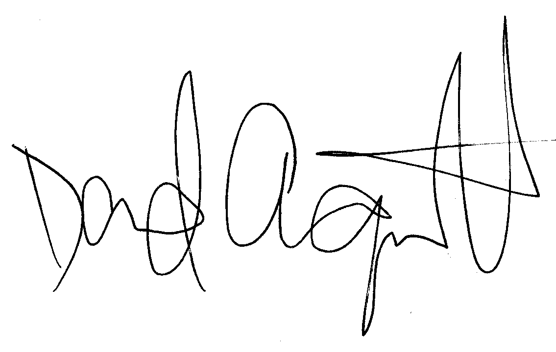 David Arquette autograph facsimile
