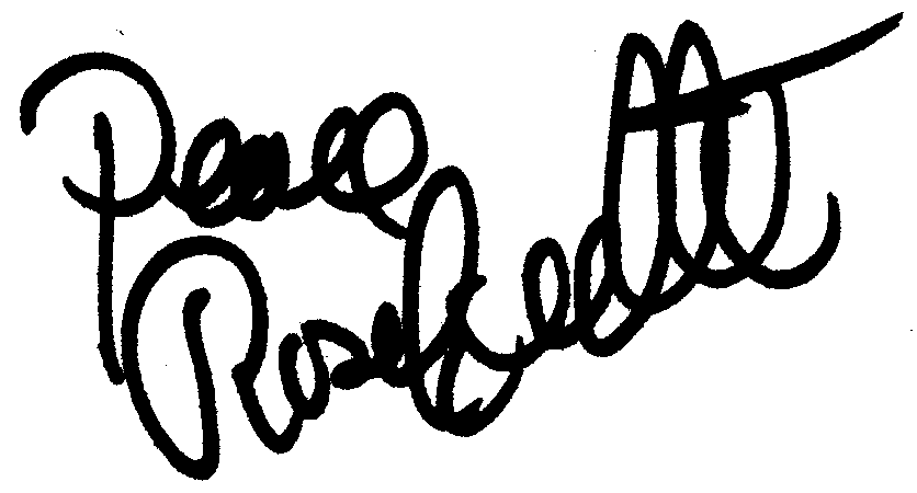 Rosanna Arquette autograph facsimile