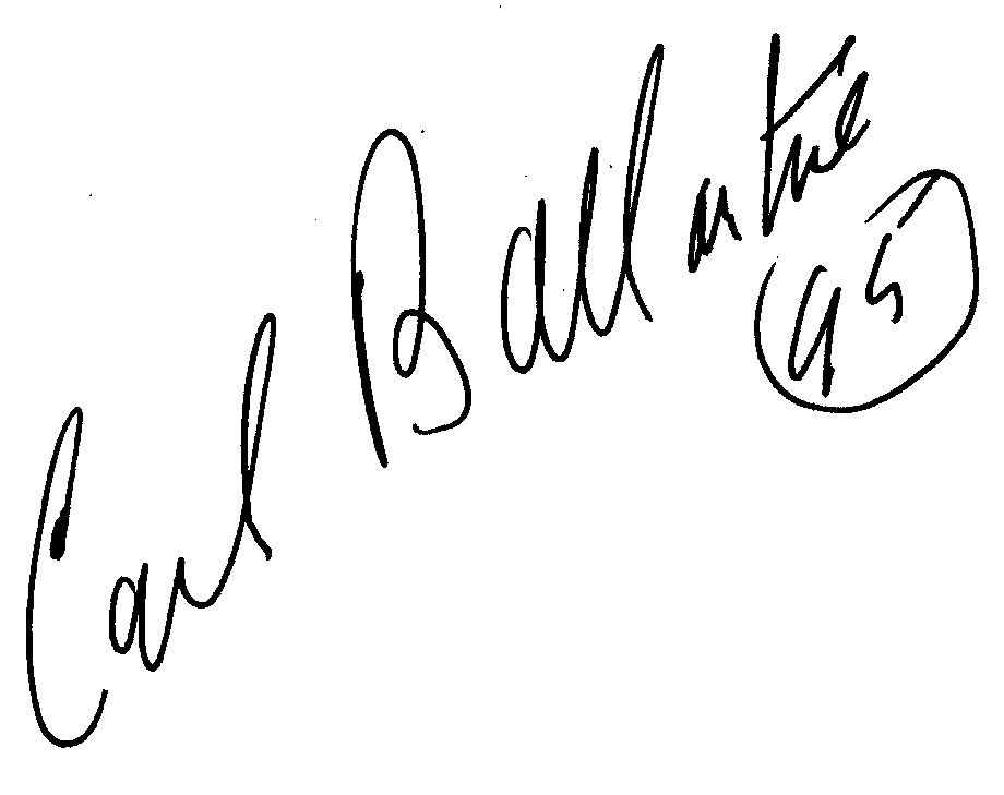 Carl Ballantine autograph facsimile