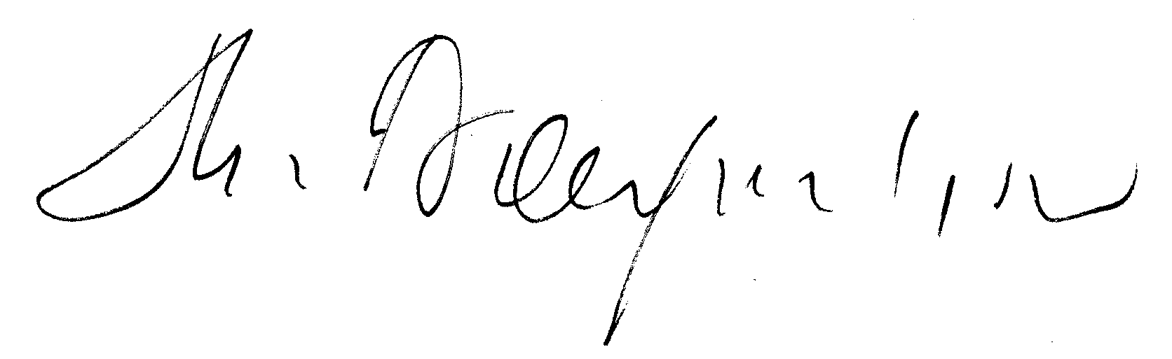 Mikhail Baryshnikov autograph facsimile