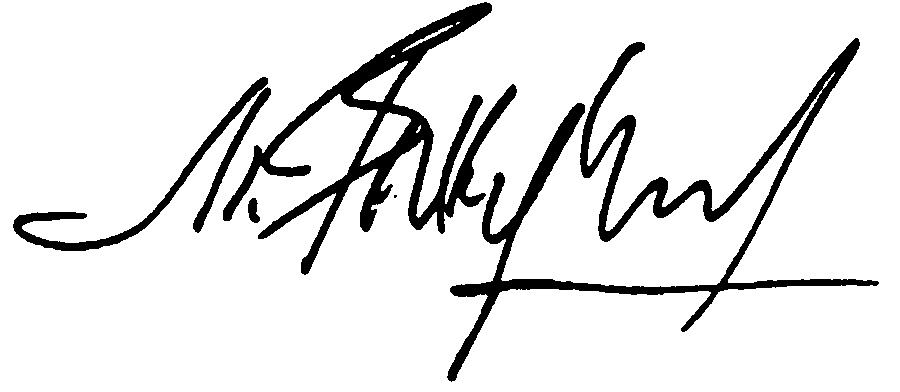 Mikhail Baryshnikov autograph facsimile