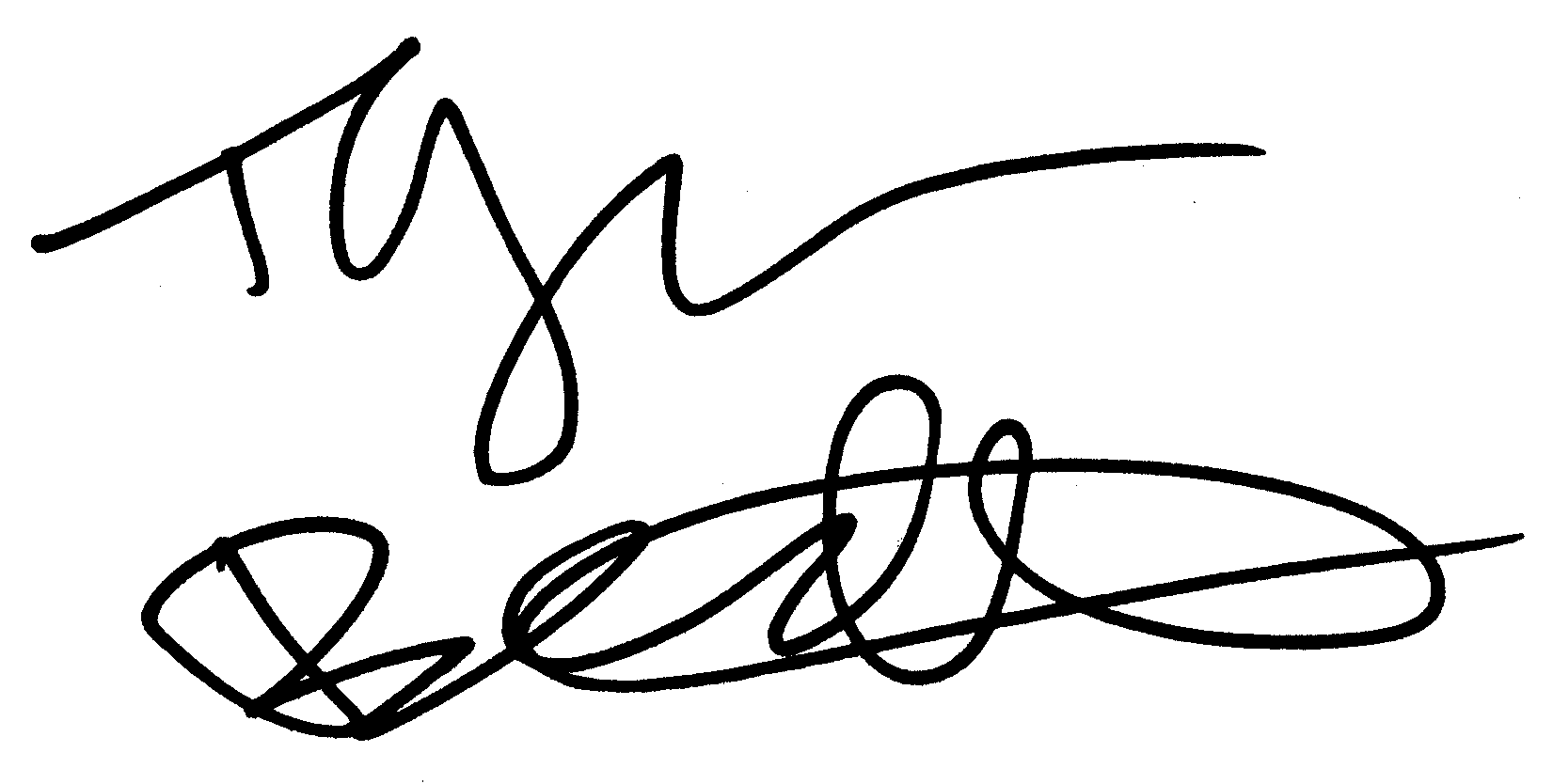 Tyson Beckford autograph facsimile