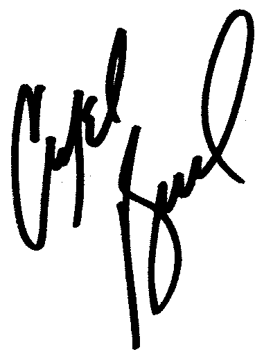 Crystal Bernard autograph facsimile