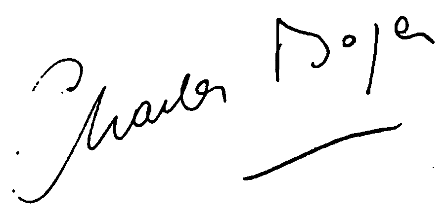 Charles Boyer autograph facsimile