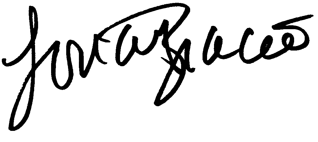 Lorainne Bracco autograph facsimile