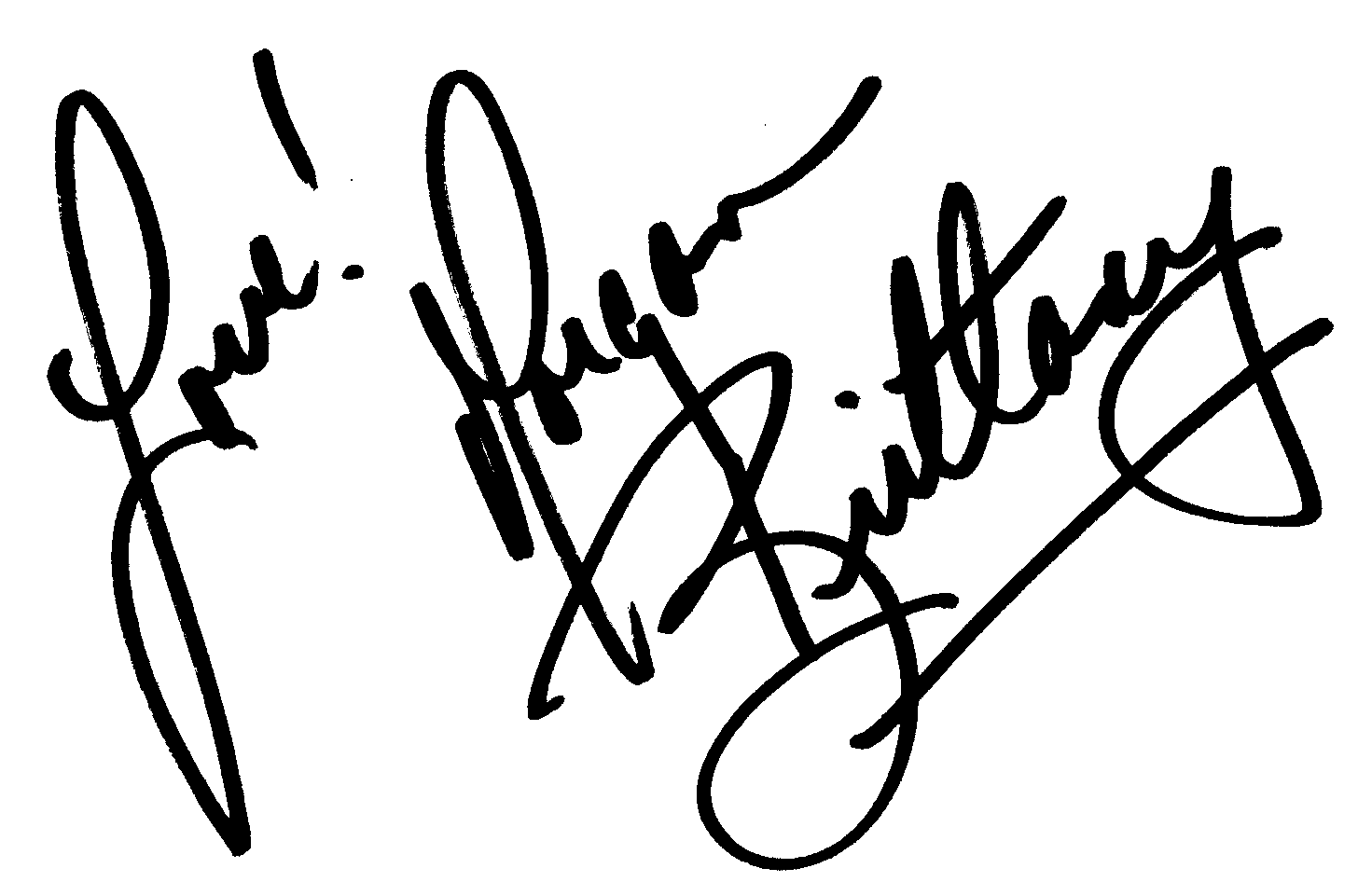 Morgan Brittany autograph facsimile