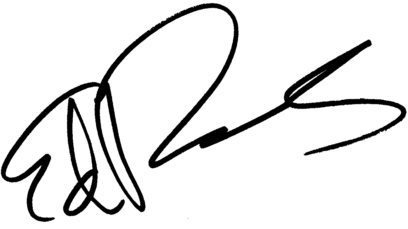 Edward Burns autograph facsimile