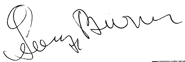 George Burns autograph facsimile