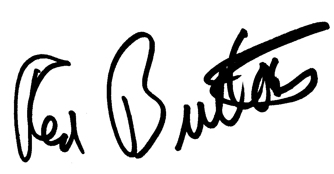 Red Buttons autograph facsimile