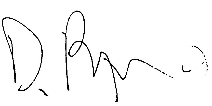 David Byrne autograph facsimile