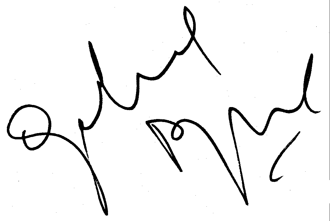 Gabriel Byrne autograph facsimile