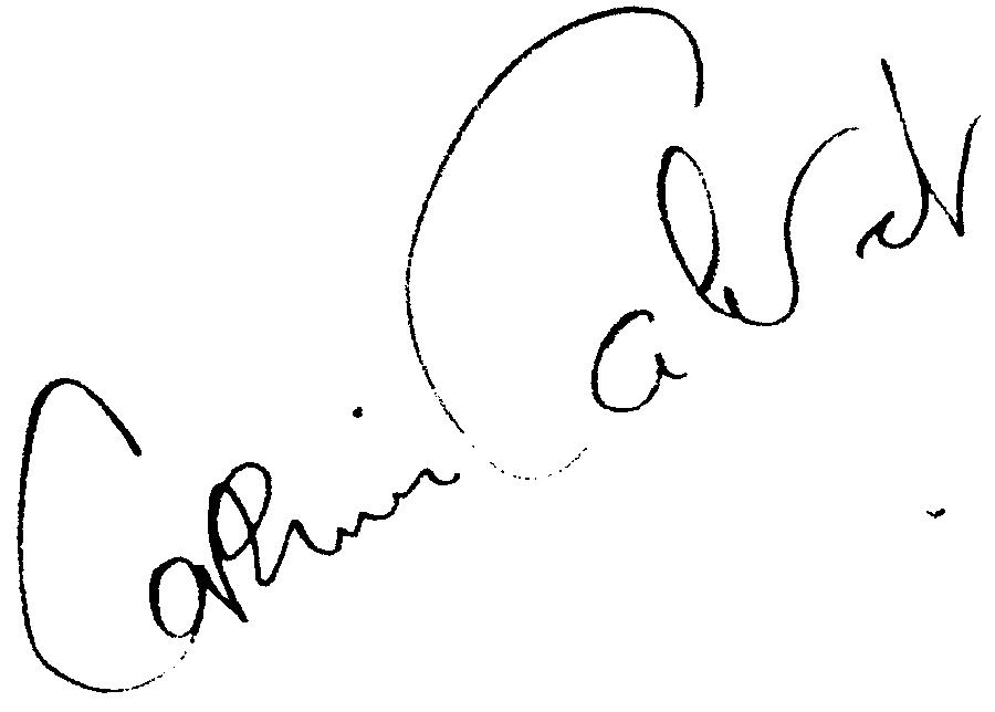 Corinne Calvert autograph facsimile