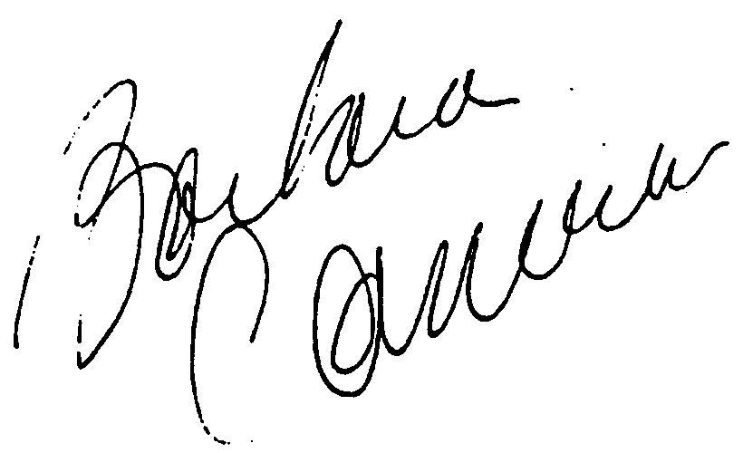 Barbara Carrera autograph facsimile