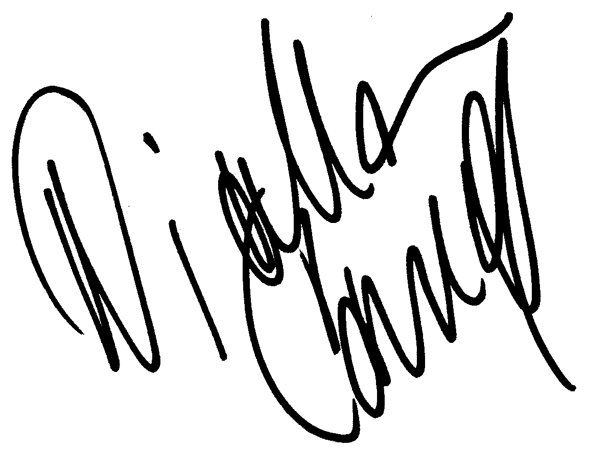 Diahann Carroll autograph facsimile