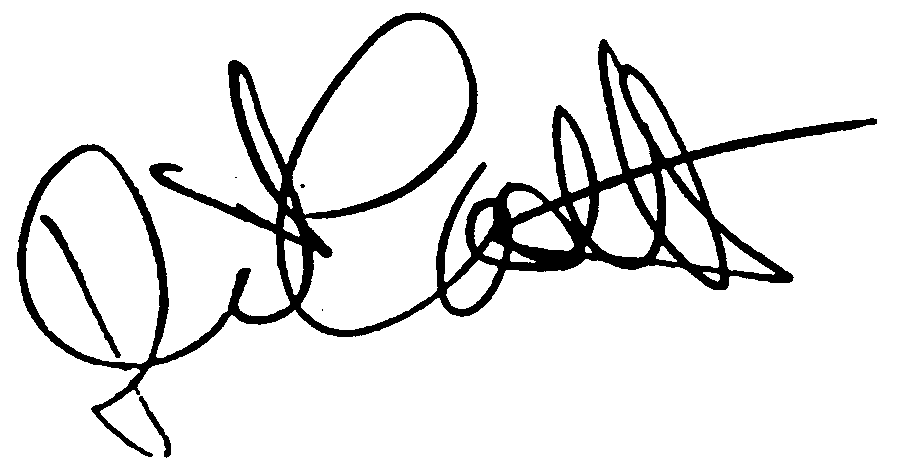 Dick Cavett autograph facsimile
