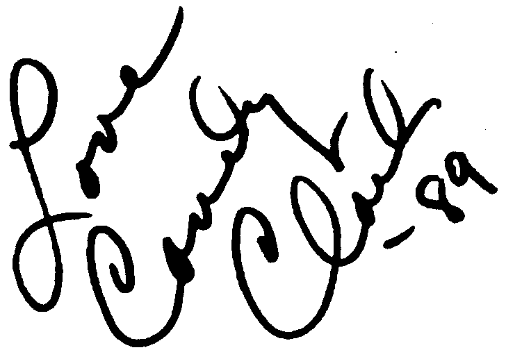 Candy Clark autograph facsimile