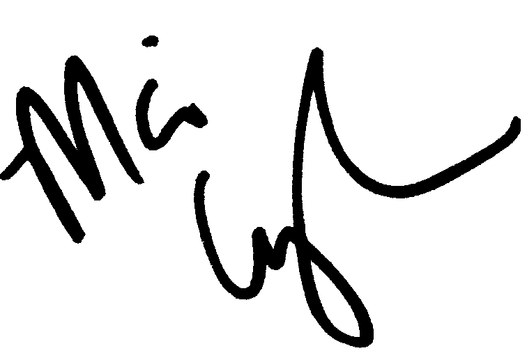 Marissa Coughlan autograph facsimile