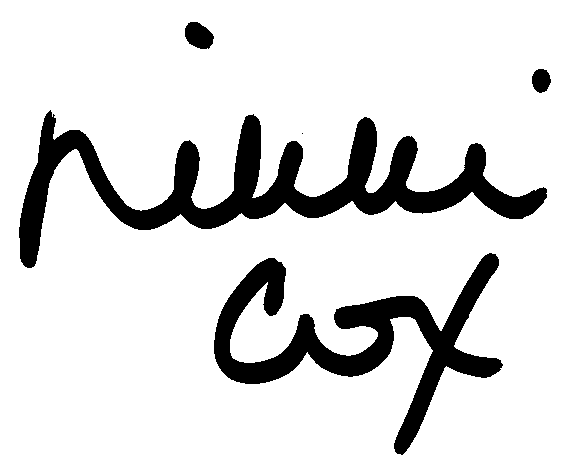 Nikki Cox autograph facsimile