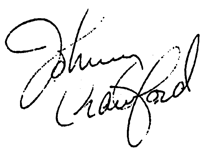 Johnny Crawford autograph facsimile